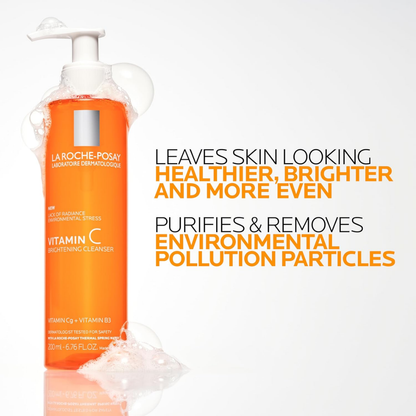 La Roche Posay Brightening Vitamin C Antioxidant Foaming Face Cleanser - 6.76 fl oz