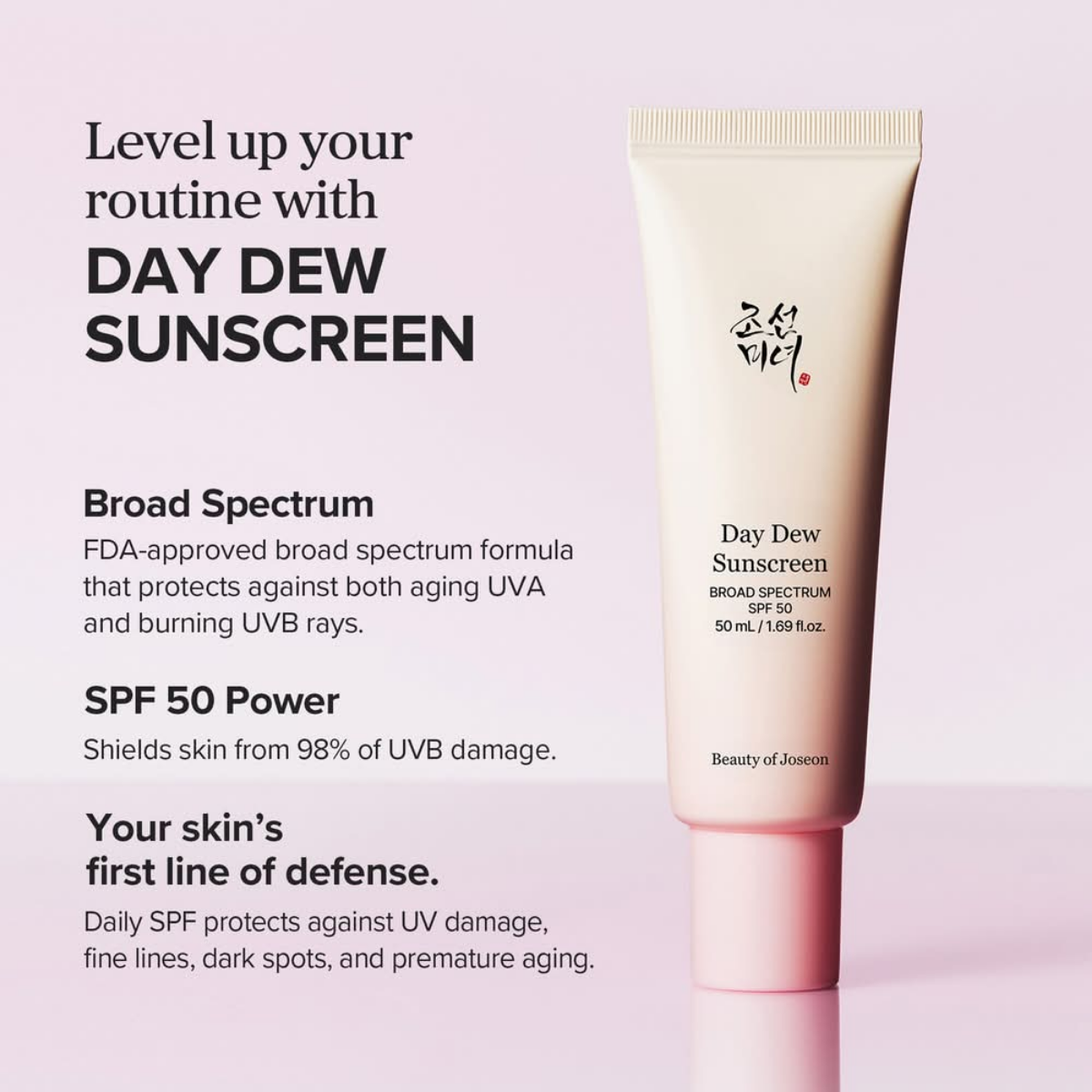 Beauty of Joseon Day Dew Sunscreen Lightweight SPF 50 1.69 FL OZ