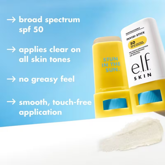 e.l.f Skin Suntouchable Invisi-Stick SPF 50 - 0.63 fl.oz