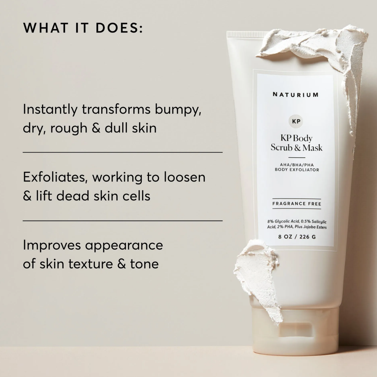 Naturium KP Body Scrub & Mask Body Exfoliator 8oz