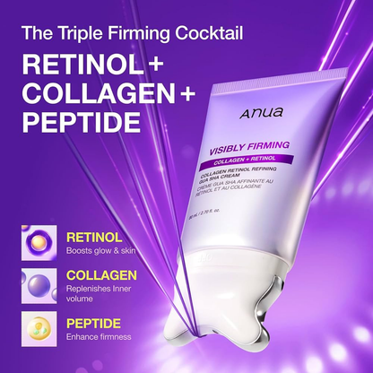 Anua Visibly Firming Collagen Retinol Refining Gua Sha Cream - 2.70fl.oz