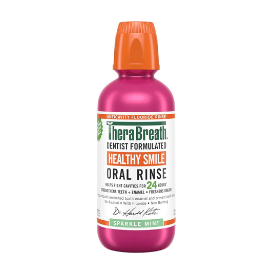 TheraBreath Anticavity Fluoride Mouthwash - Sparkle Mint - 16 fl oz
