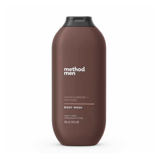 Method Men's Body Wash Sandalwood + Vetiver - 18 fl oz