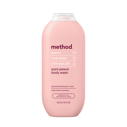 Method Body Wash Pure Peace (Rose Water) - 18 fl oz