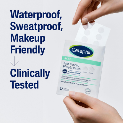 Cetaphil Fast Rescue Pimple Patch - 24 Patches (2 Sizes)