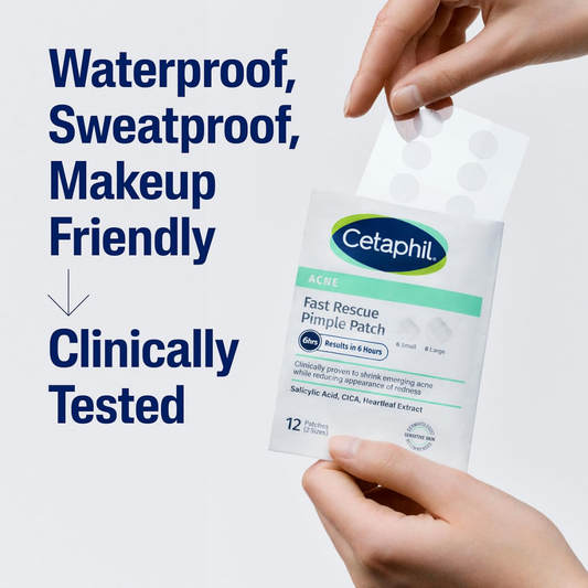 Cetaphil Fast Rescue Pimple Patch - 24 Patches (2 Sizes)