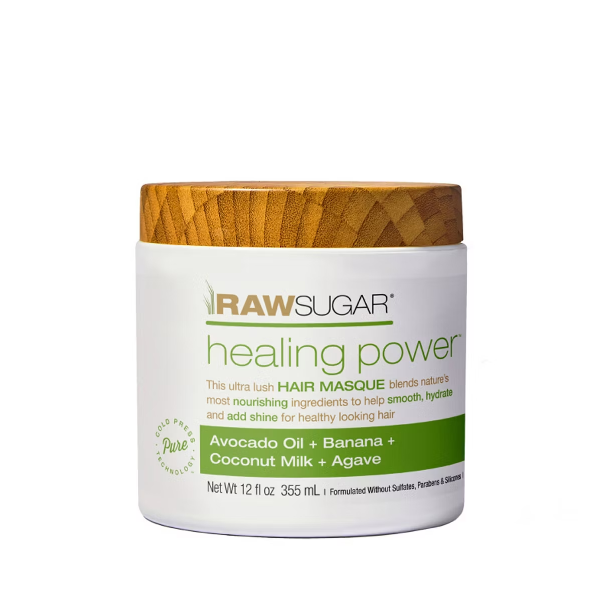 Raw Sugar Healing Power Hair Masque 12oz