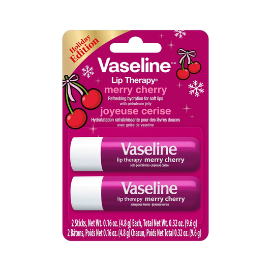 Vaseline Holiday Limited Edition Lip Therapy Stick - Merry Cherry - 2pk