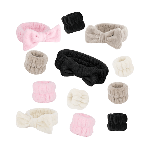 Spa Headband & 2pc Wristband