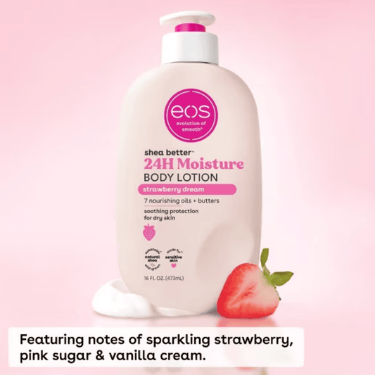 EOS Body Lotion Strawberry Dream Lotion 16 FL OZ