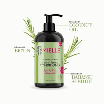 Mielle Organics Rosemary Mint Strengthening Shampoo 12 FL OZ