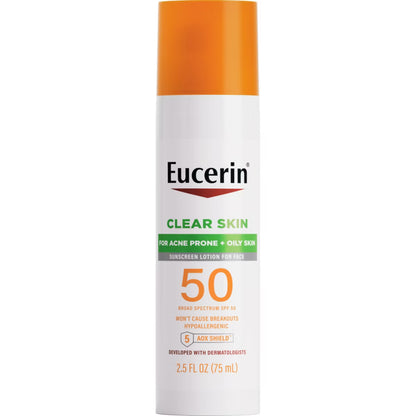 Eucerin Face Oil Control Sunscreen Lotion - SPF 50 - 2.5 fl oz