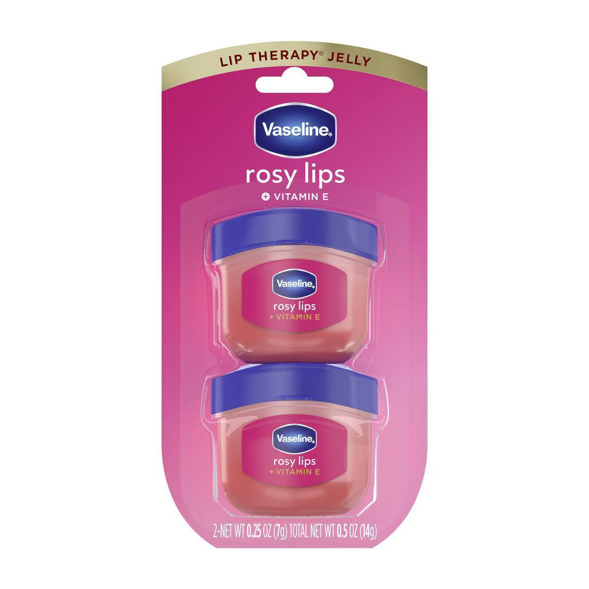 Vaseline Lip Therapy Fragrance free Rosy Lips Twin Pack - 2ct/0.5oz