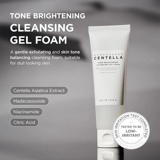 Madagascar Centella Tone Brightening Cleansing Gel Foam 4.22 fl oz