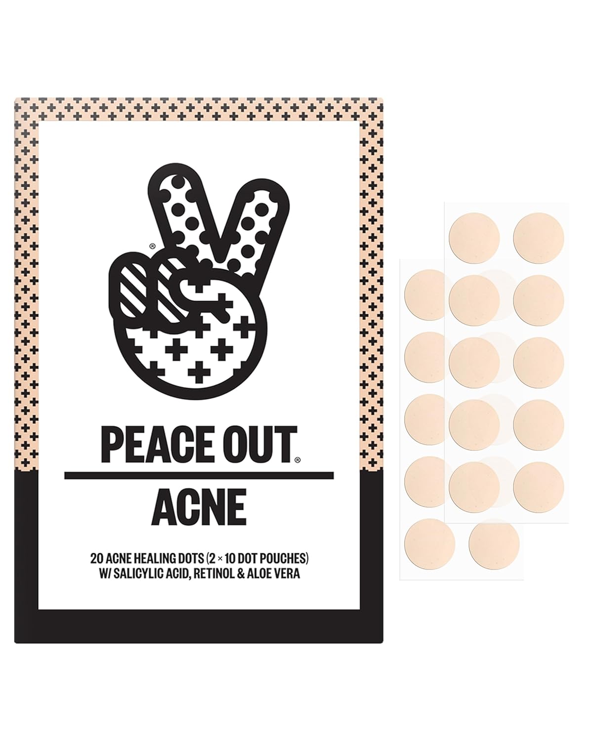 Peace Out Salicylic Acid Acne Healing Dots - 20ct