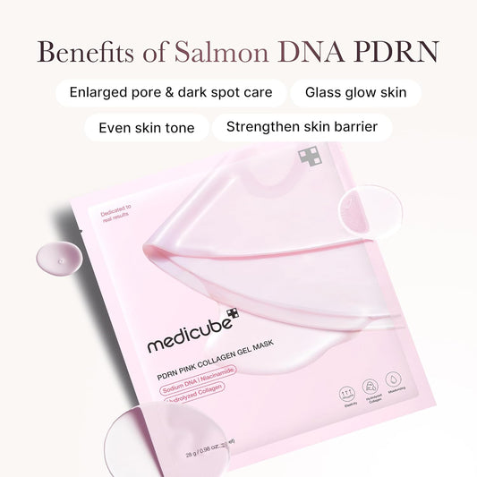 Medicube Jelly Gel Mask with Salmon DNA PDRN Pink Collagen 0.98 oz