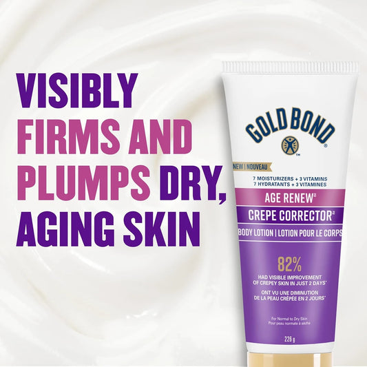 Gold Bond Age Renew Crepe Corrector Body & Face Lotion 8 FL OZ