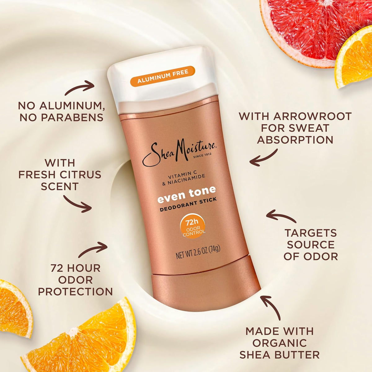 Shea Moisture Even Tone Deodorant Stick 2.6 oz