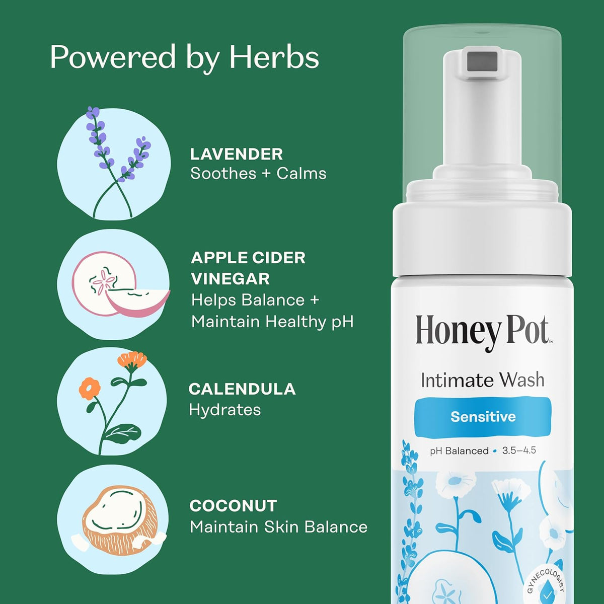 Honey Pot Intimate Wash - Sensitive - 5.51 fl oz