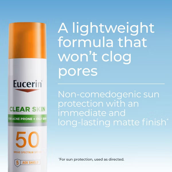Eucerin Face Oil Control Sunscreen Lotion - SPF 50 - 2.5 fl oz