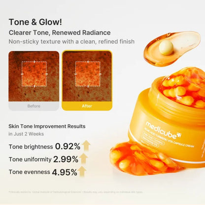 Medicube Kojic Acid Tumeric Vita Capsule Cream 1.86 oz