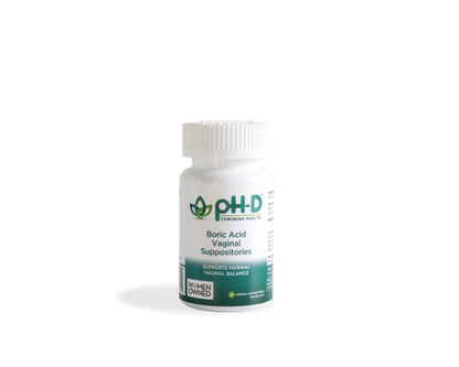PH-D Feminine Health Boric Acid Vaginal Suppositories- 24 count