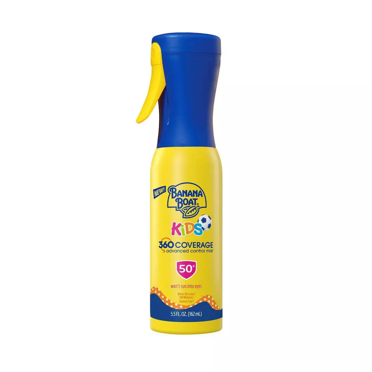Banana Boat Kids' 360 Coverage Advanced Control Mist Sunscreen Sprayer - SPF 50 - 5.5 fl.oz
