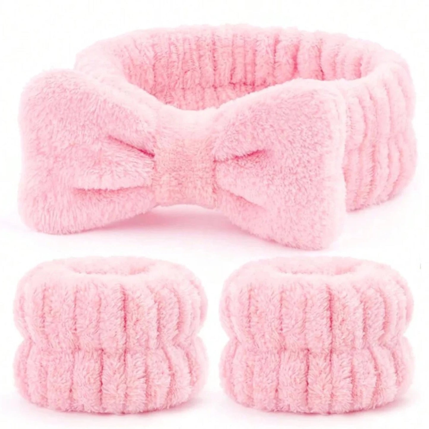 Spa Headband & 2pc Wristband