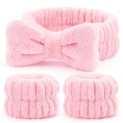 Spa Headband & 2pc Wristband
